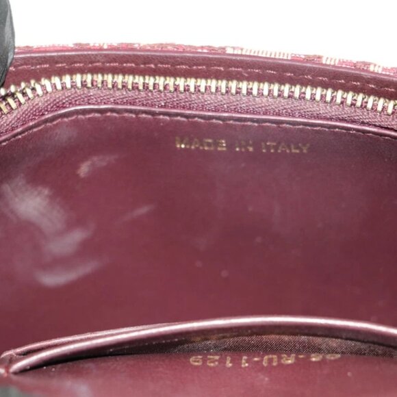 CHRISTIAN DIOR Oblique Saddle Belt Bag Burgundy 05-RU-1129 - Picture 14 of 15